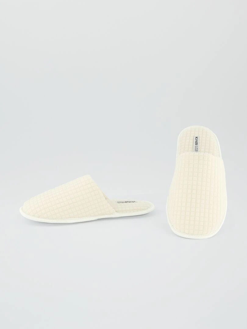 Chaussons mules   Beige