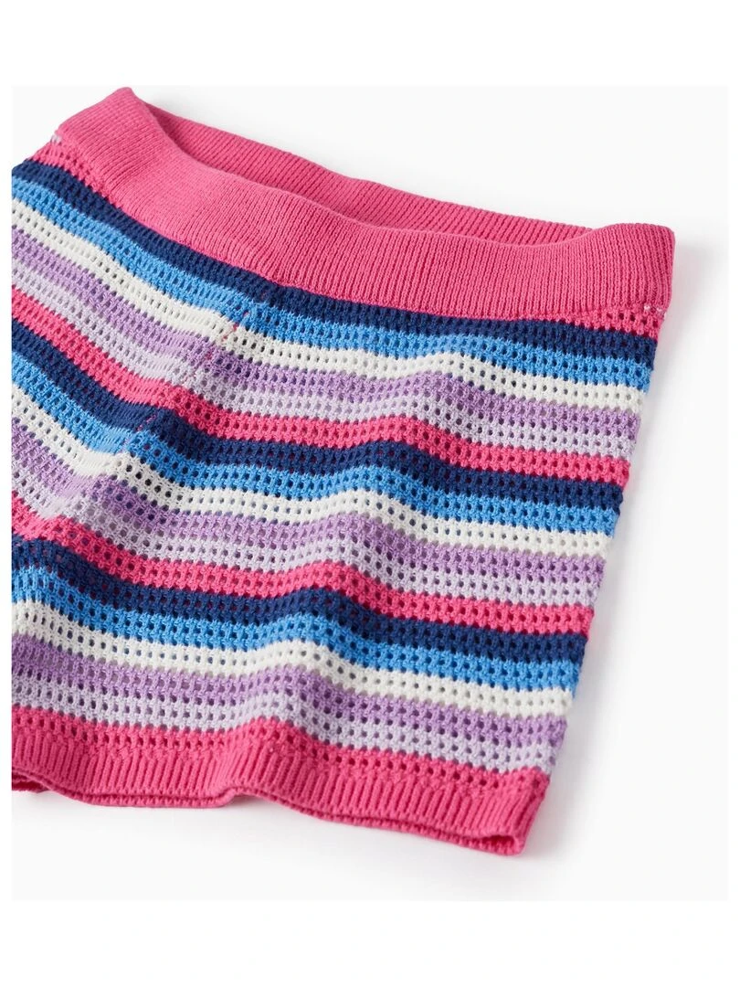 Shorts en Maille à Rayures pour Fille  EXPLORING AUSTRALIA   Rose