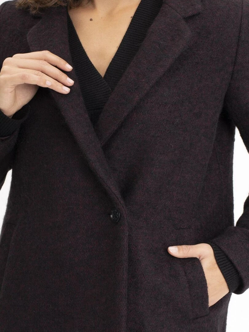 Manteau  MELISSA   Gérard Pasquier   Violet prune