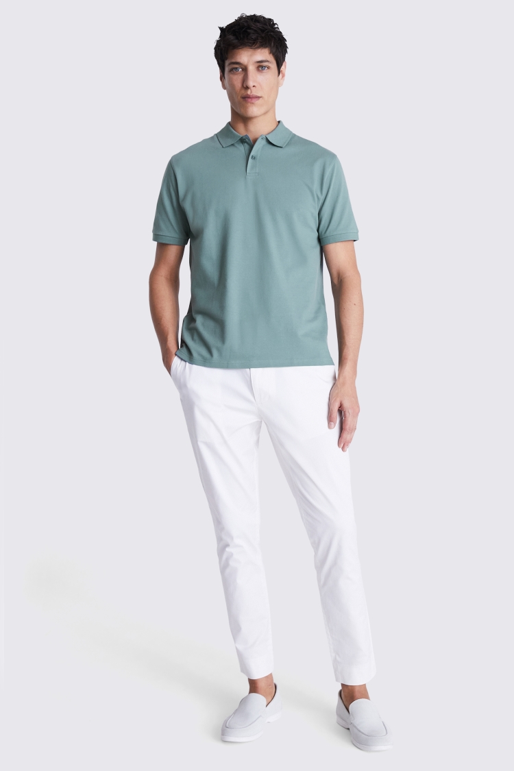 Ecru Terry Towelling Skipper Polo   Buy Online at Moss