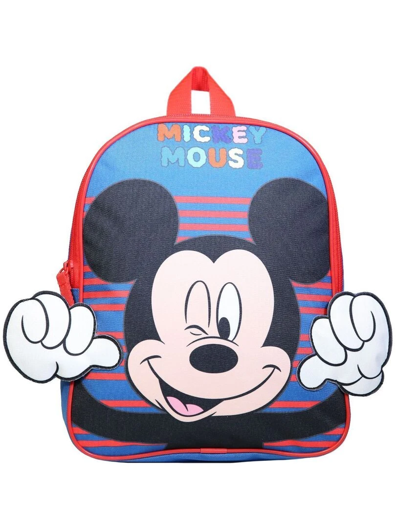 Sac à dos 31 cm avec détails 3D Disney Mickey Bleu Bagtrotter Bleu