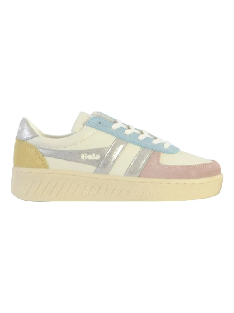 Basket Cuir Gola Grandslam Quadrant Blanc