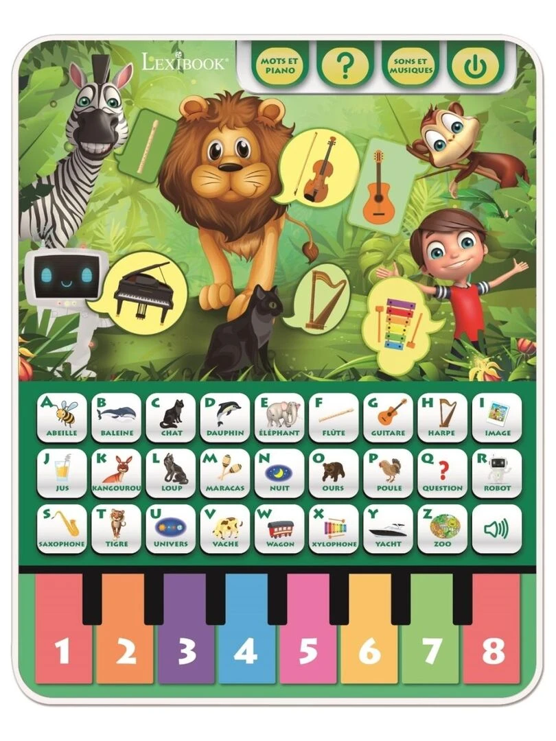 Tablette Éducative Abécédaire Parlante Pour Découvrir Les Animaux Et La Musique N/A