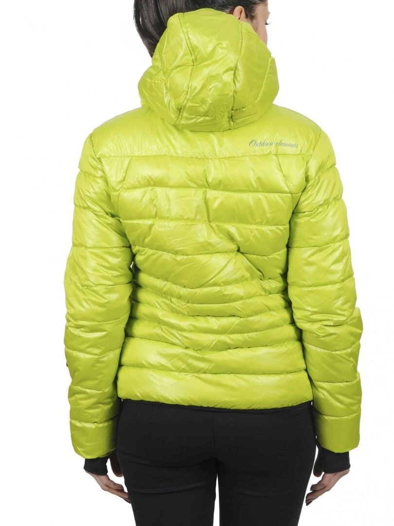 Doudoune de ski femme ALPINE PEAK MOUNTAIN Vert anis