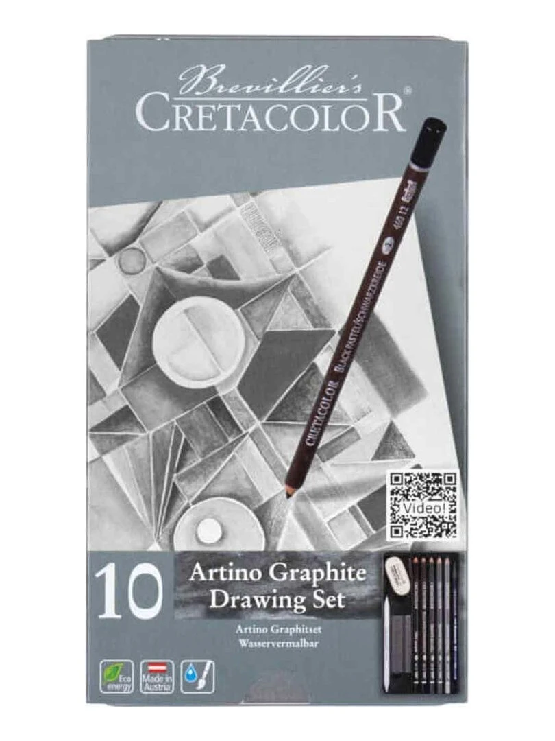 Coffret dessin 10 pièces    Esquisse Artino Graphite   N/A