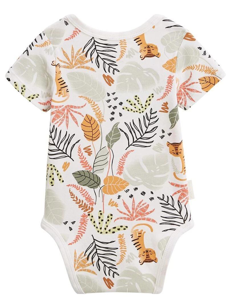 Lot de 2 bodies bébé manches courtes Dumbea   Kaki