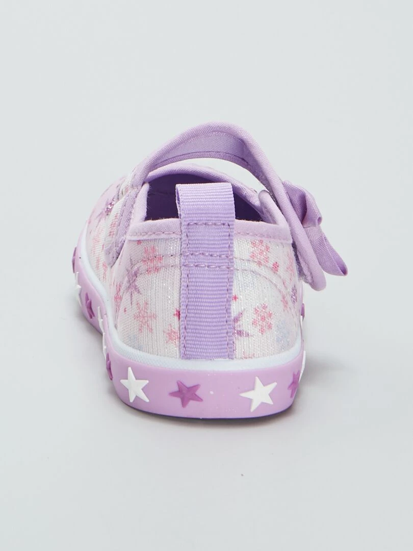 Ballerines en toile 'Reine des Neiges'   Violet