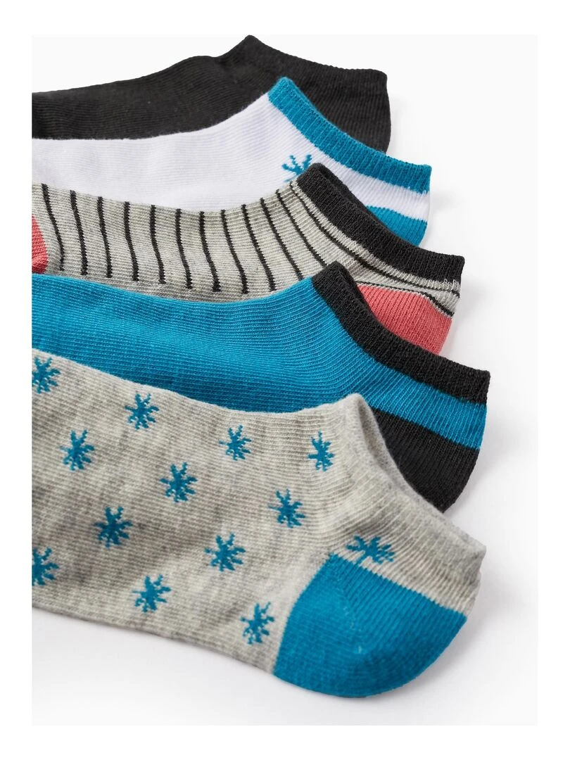 Lot 5 Paires de Socquettes pour Garçon 'Étoiles' CUBA Multicolore