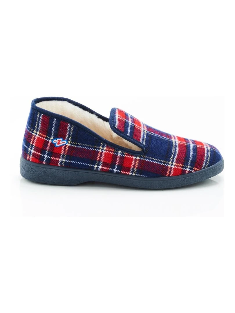 Charentaises carreaux ou unies Thermolactyl   Damart   Bleu