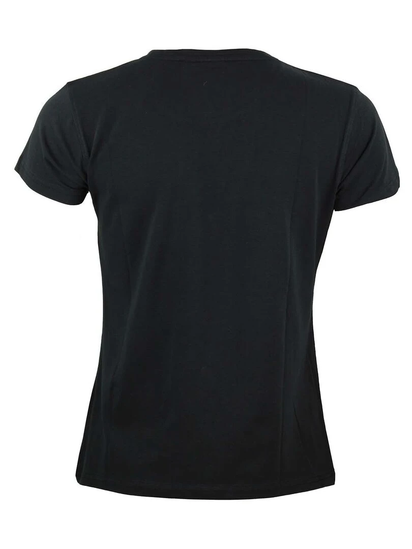 T shirt manches courtes femme AJOJO   Noir Noir