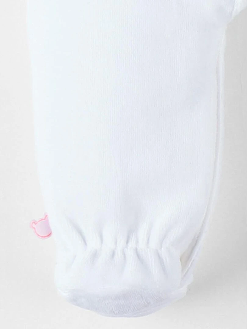 Pyjama 1 pièce licorne en velours    Noukie's   Blanc