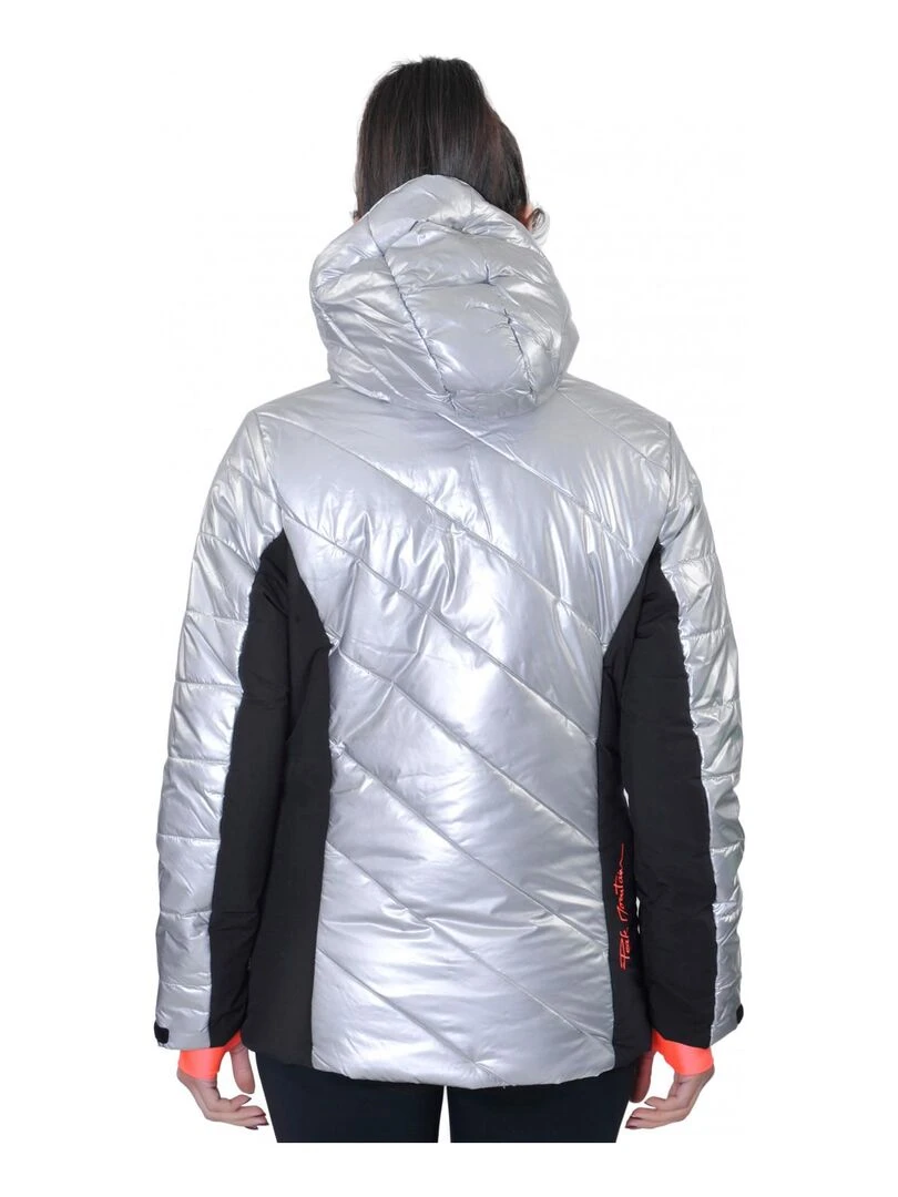 Doudoune de ski femme ACILVER PEAK MOUNTAIN Noir Argenté Noir