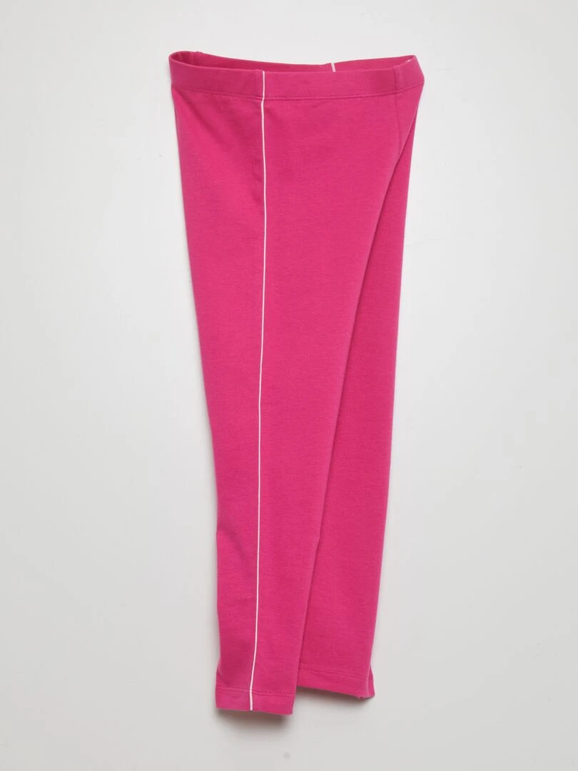 Legging en jersey stretch à taille élastiquée   Rose