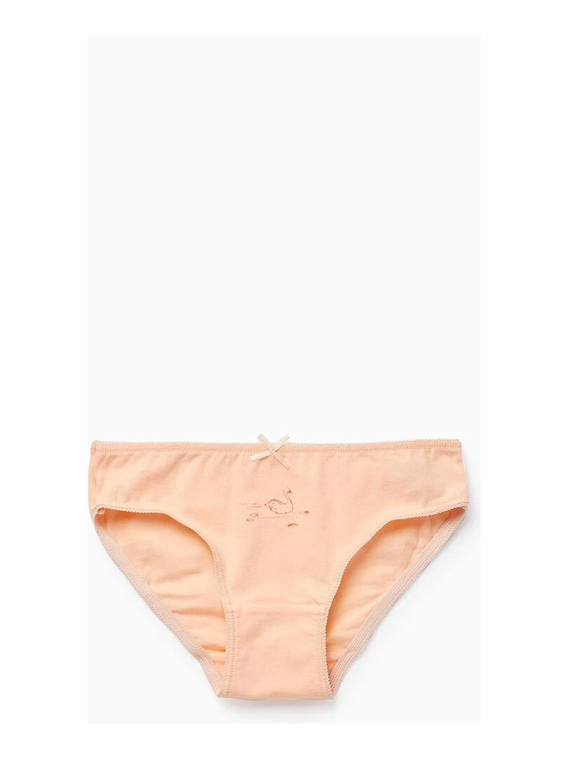 Pack 5 Culottes pour Fille 'Cygnes' ESSENTIALS LINE Multicolore