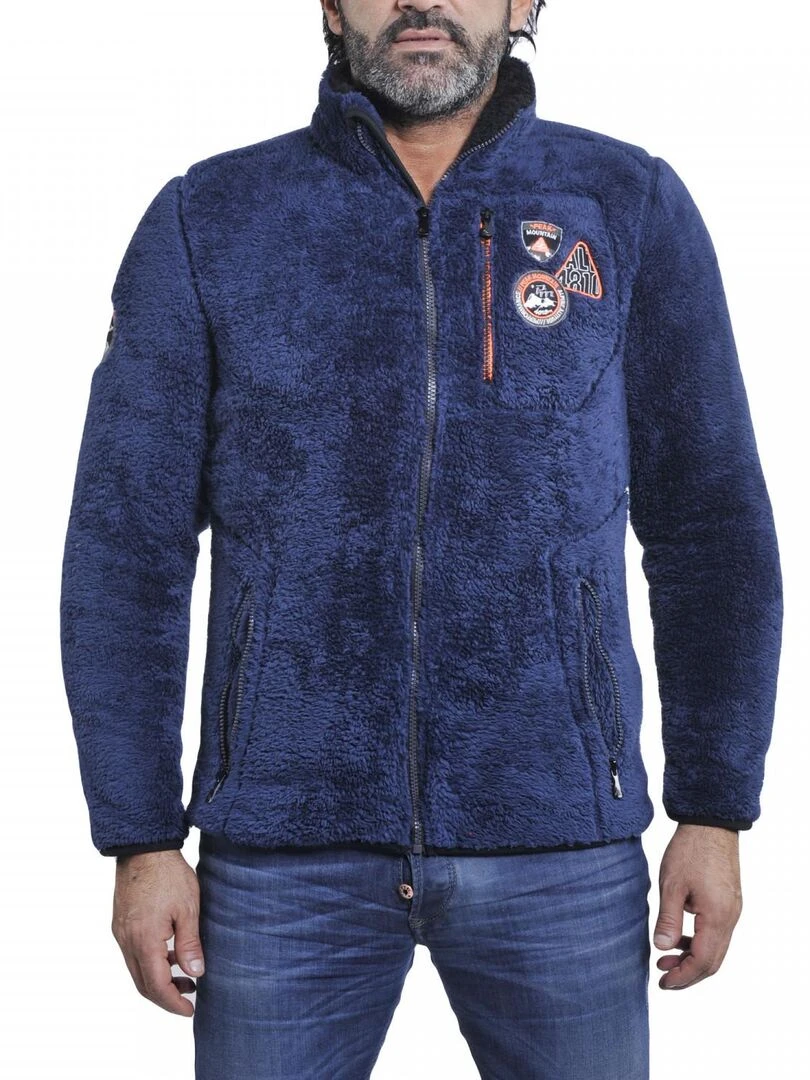 Blouson polaire homme CAVIAN PEAK MOUNTAIN Bleu marine