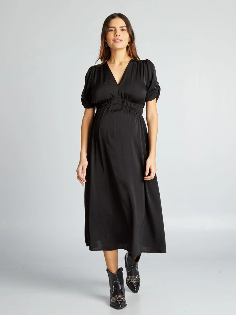 Robe de cérémonie grossesse noir