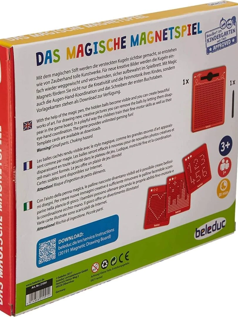 Tableau à dessin magnétique rouge   N/A