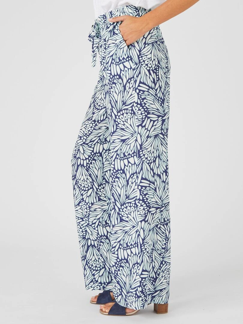 Pantalon fluide Climatyl   Damart   Bleu marine