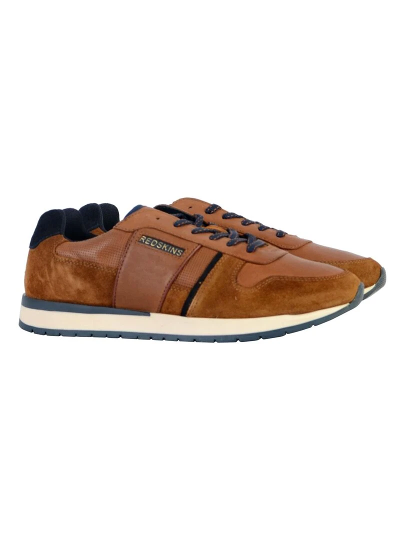 Basket Cuir Redskins Affairi   Marron