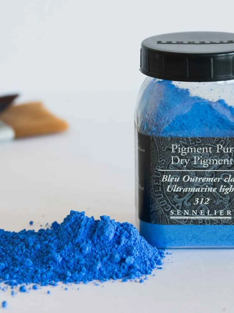 Pigment pour création de peinture   pot 60 g   Bleu outremer clair   N/A