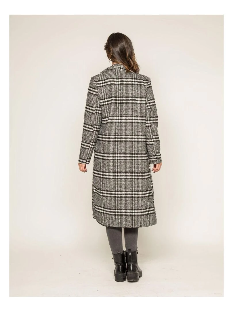 Manteau pardessus jacquard UTAWA Noir