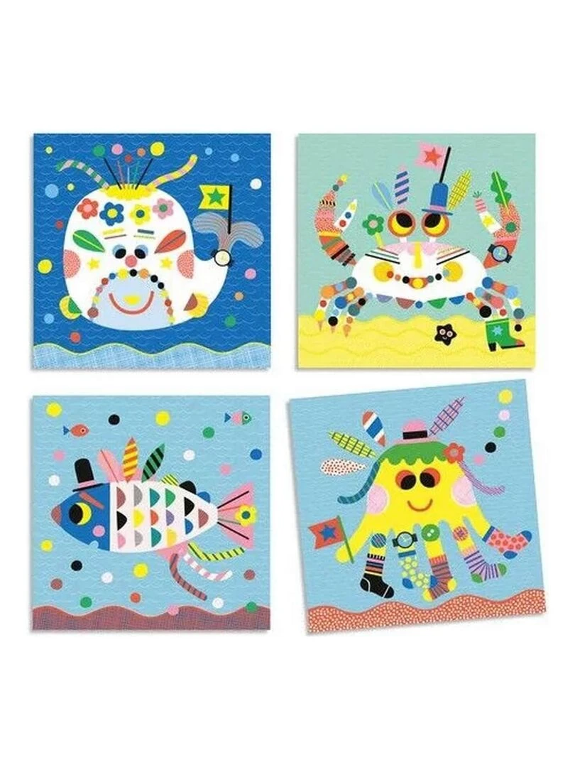 Creer Des Animaux Marins Avec Des Stickers   N/A