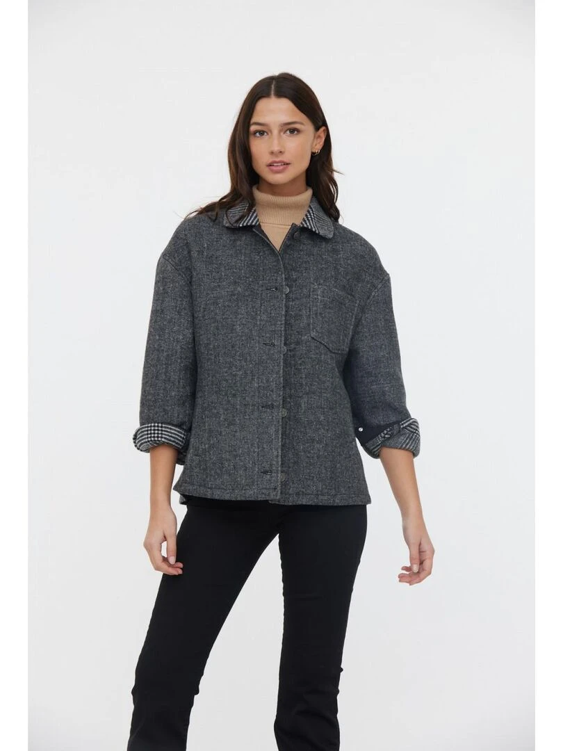Lee Cooper   Veste polyester loose FIAL   Blanc Noir