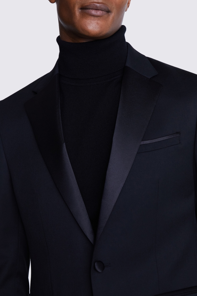 DKNY Slim Fit Black Notch Lapel Tuxedo Jacket   Buy Online at Moss