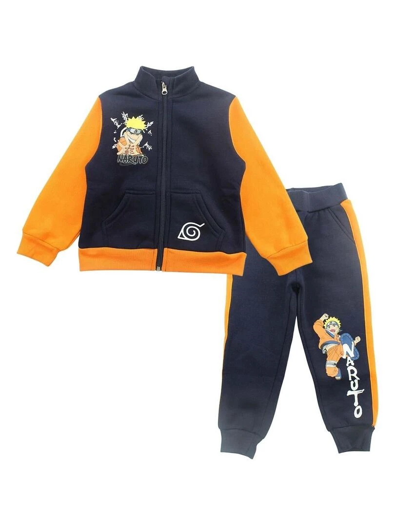 Disney Ensemble Veste pantalon garçon Imprimé Naruto Bleu marine