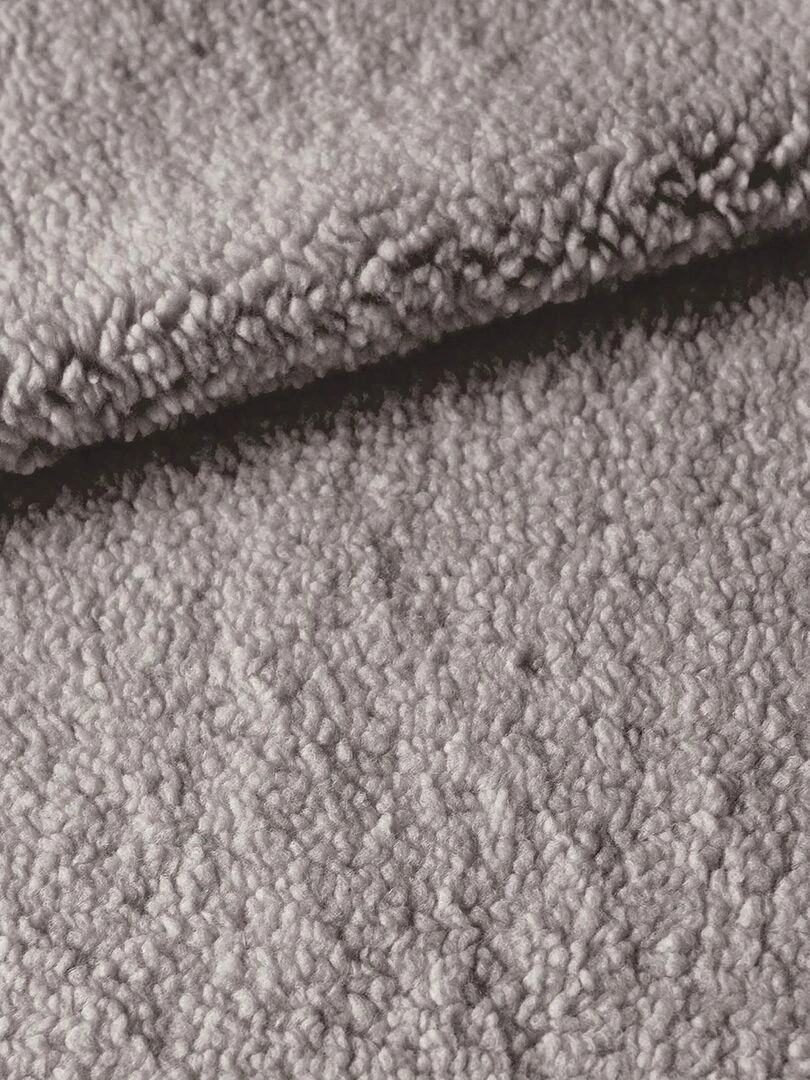 Housse de coussin Effet peau de mouton Beige
