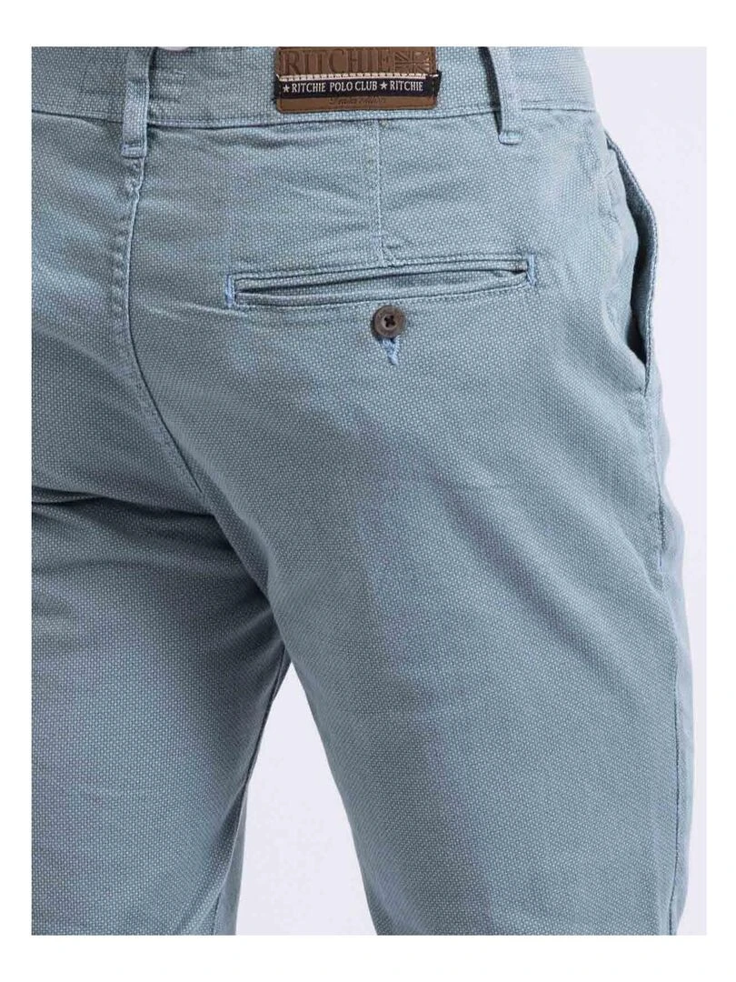Pantalon chino slim CODY   Bleu ciel