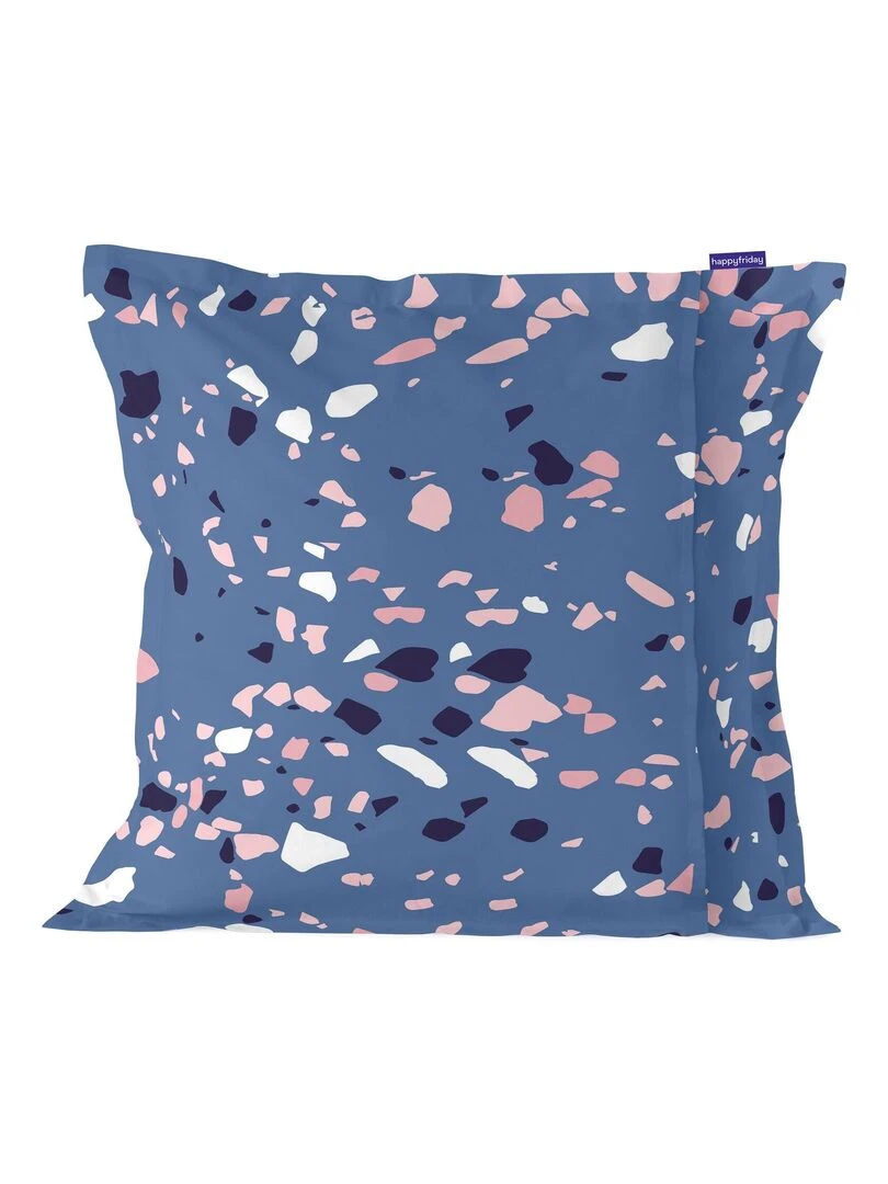 Housse de coussin Terrazzo "Happyfriday" Blanc