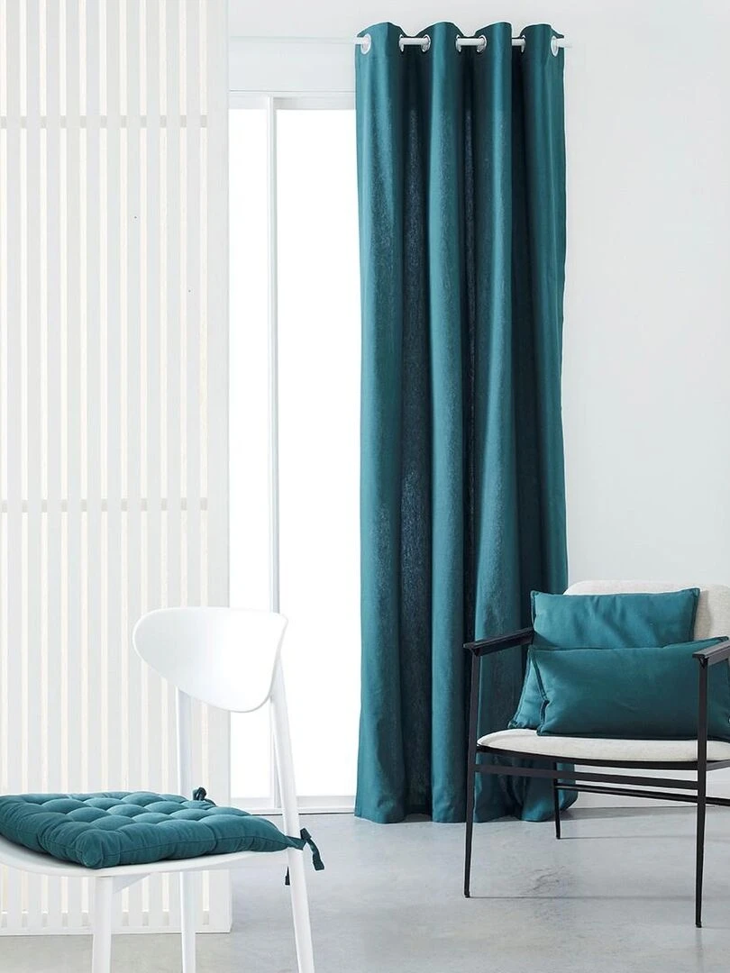 Rideau 'PANAMA ESSENTIAL' 'TODAY' Vert foncé