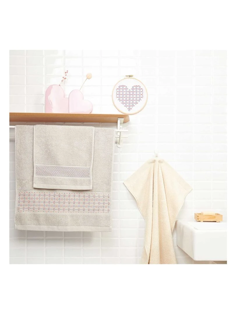 Kit de broderie Sashiko Coeur   N/A