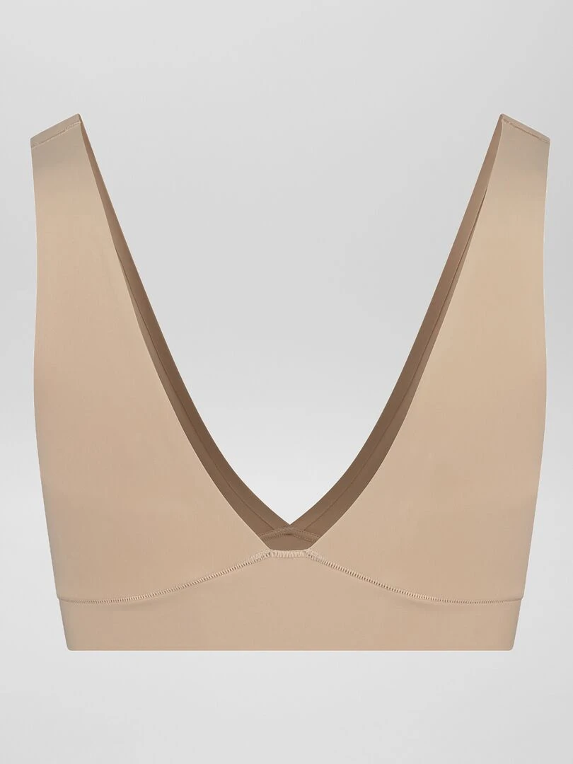 Soutien gorge plongeant   beige