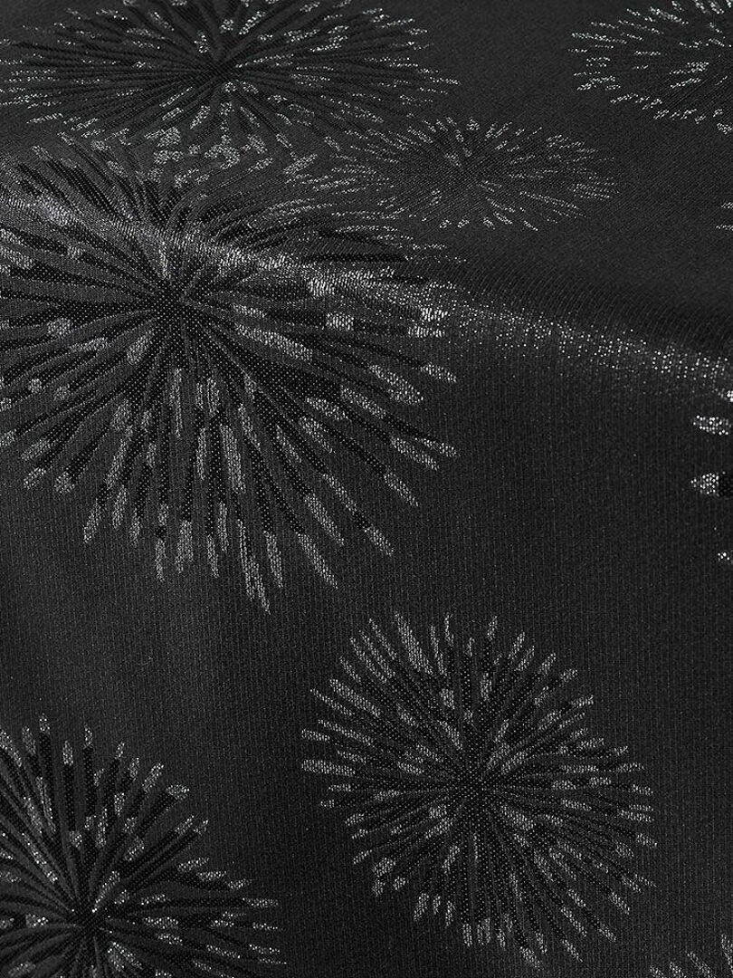 Nappe rectangulaire Artifice Noir Argenté