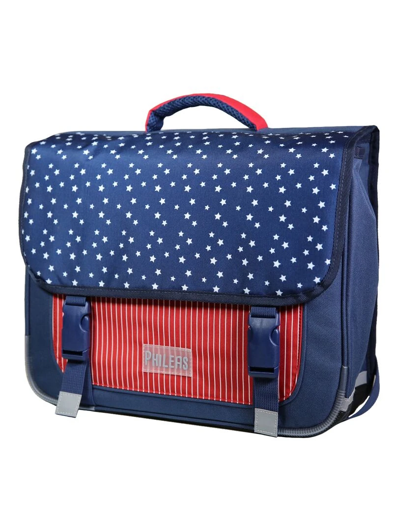BAGTROTTER Cartable 38 cm Phileas Bleu USA Bleu