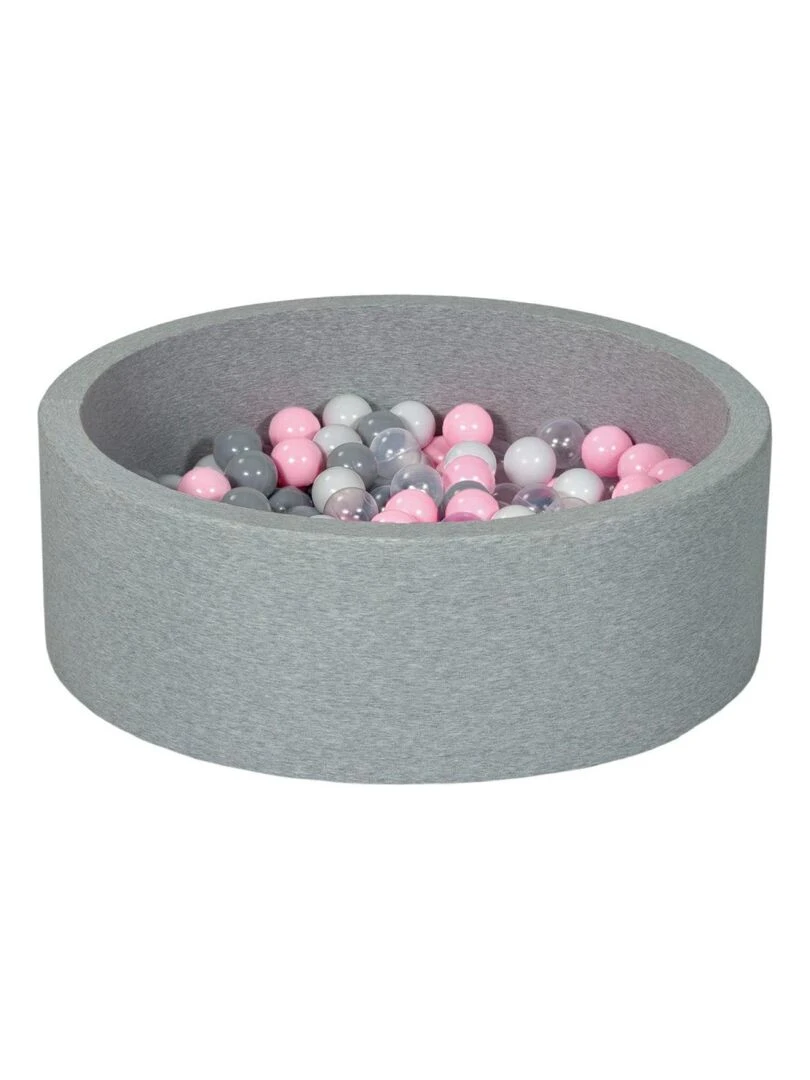 Lot de 2 sacs de 100 balles   Bleu  gris  blanc et transparent   Rose