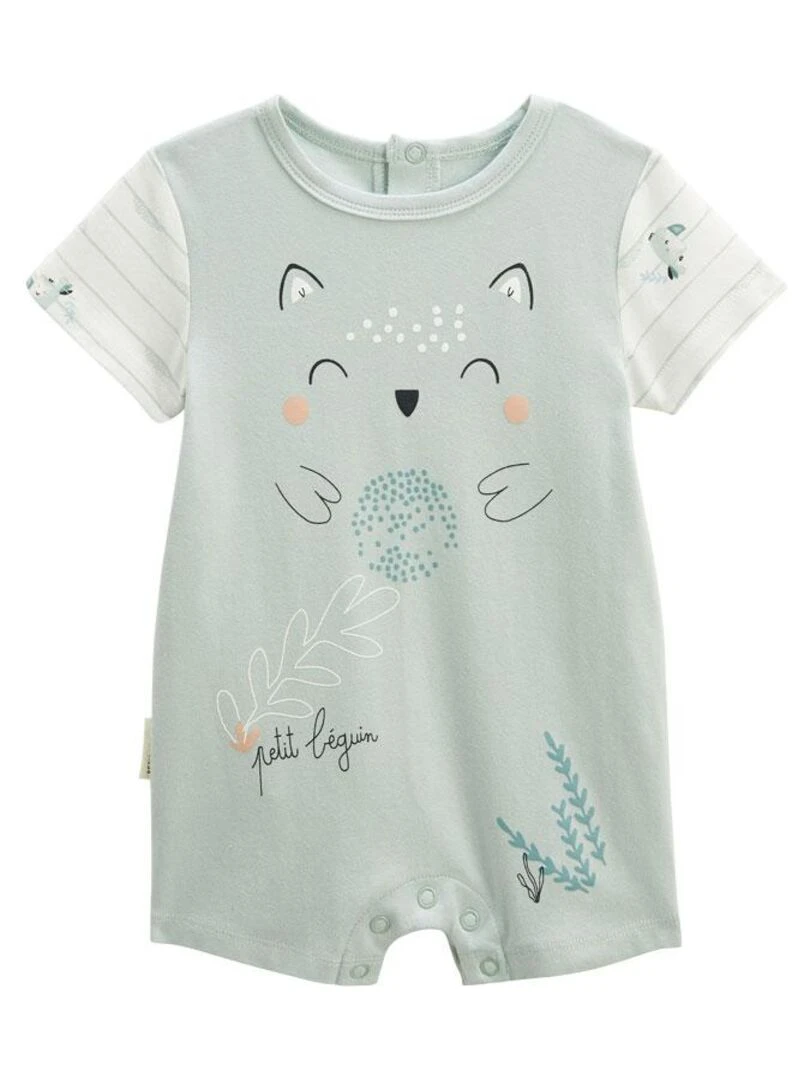 Combishort bébé Kimi Bleu