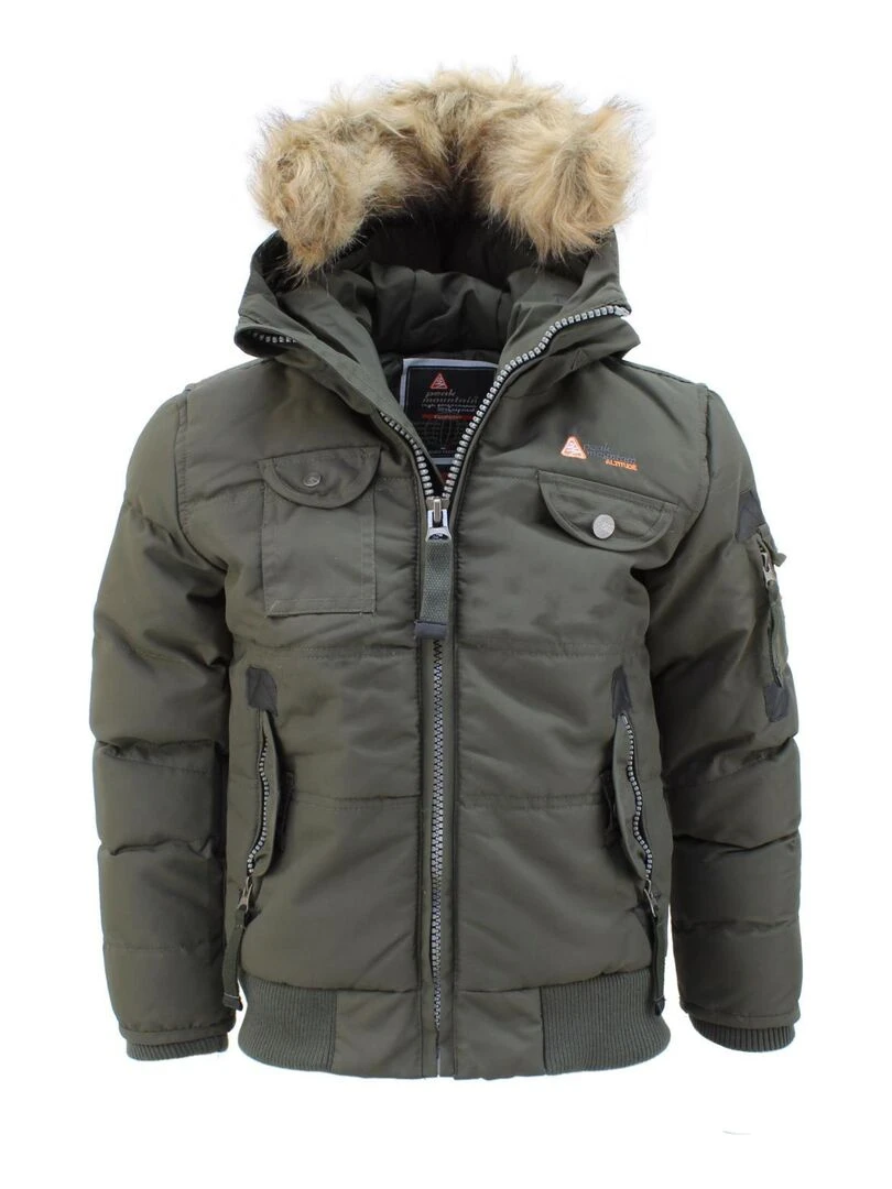 Blouson garçon ECOFLIK PEAK MOUNTAIN Kaki
