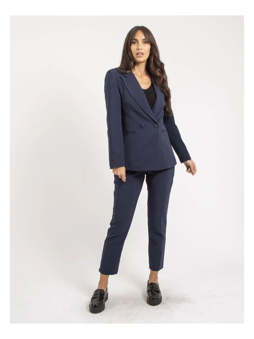 Pantalon tailleur ELBA   Bleu marine
