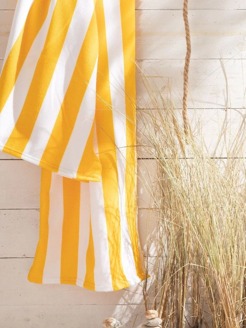 Serviette de plage SUMMER STRIPES Jaune
