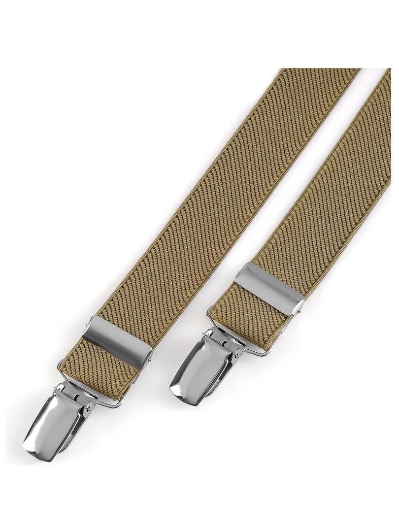 Bretelles slim Mattis Fabriqué en UE Marron clair