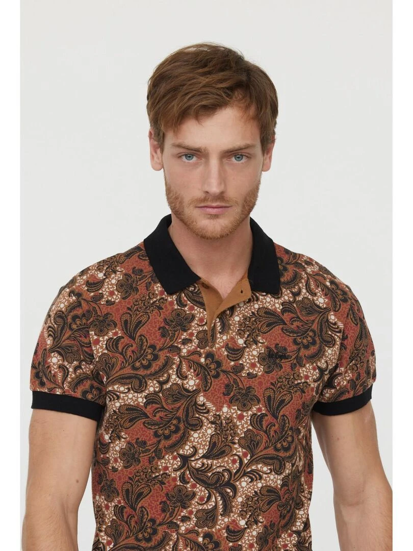 Lee Cooper   T Shirt manches courtes coton regular BACHIR   Camel