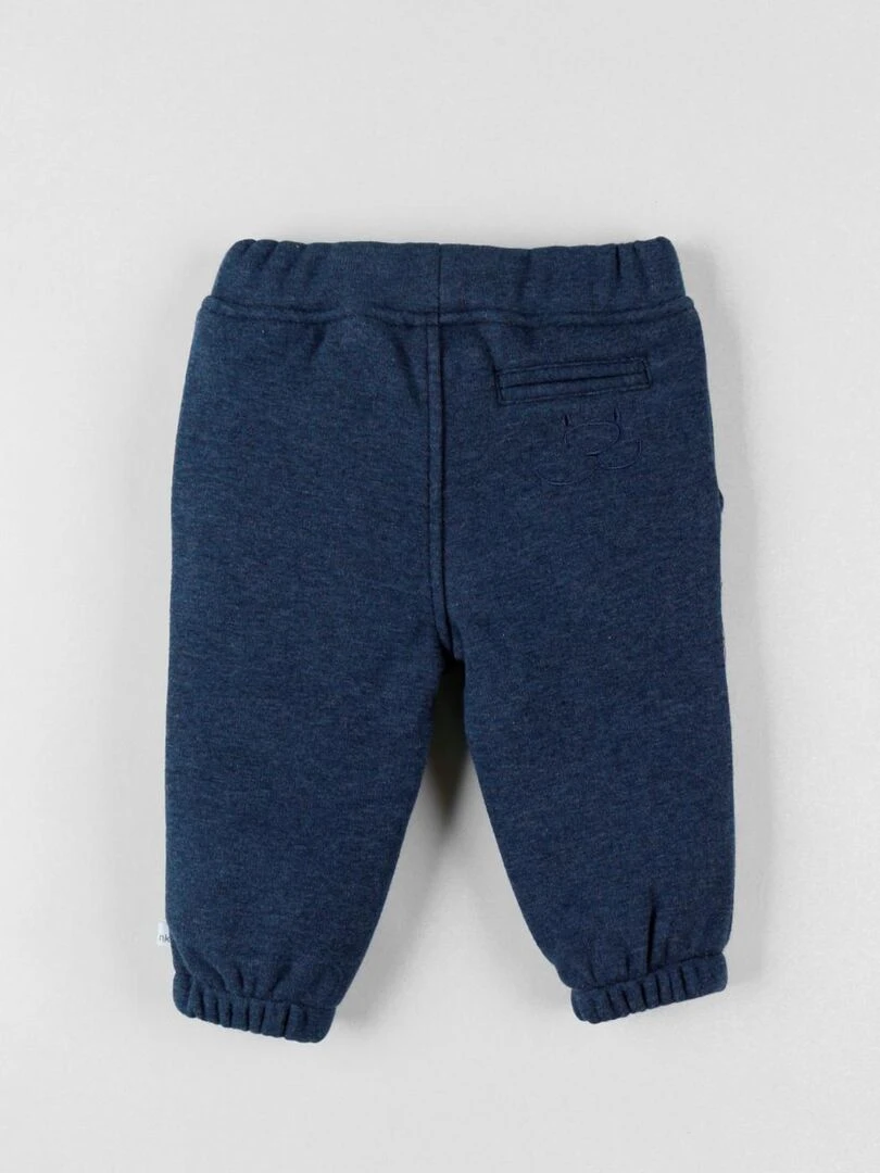 Pantalon jogging en Sweatoloudoux chiné Noukie's Bleu