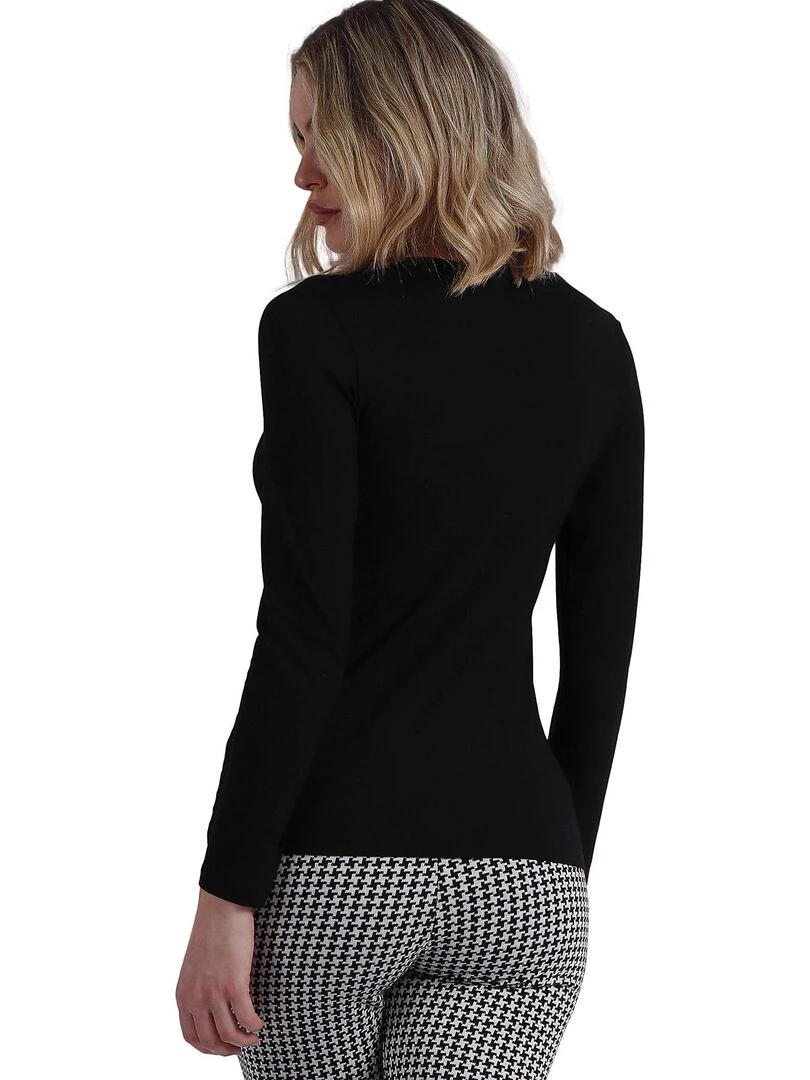 Top manches longues Pico Raso Noir