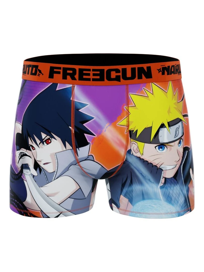 Lot de 3 boxers homme Naruto Shippuden Freegun   Orange