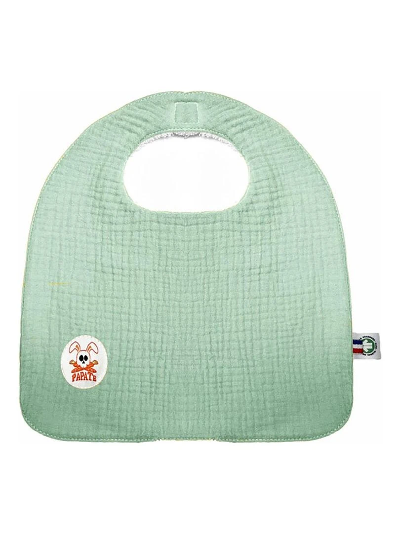 Bavoir en Coton Bio Vert Vert