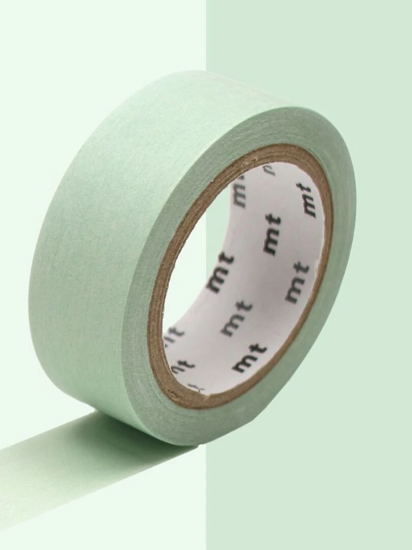 Masking tape unicolore pastel   Vert   1 5 cm x 7 m   N/A