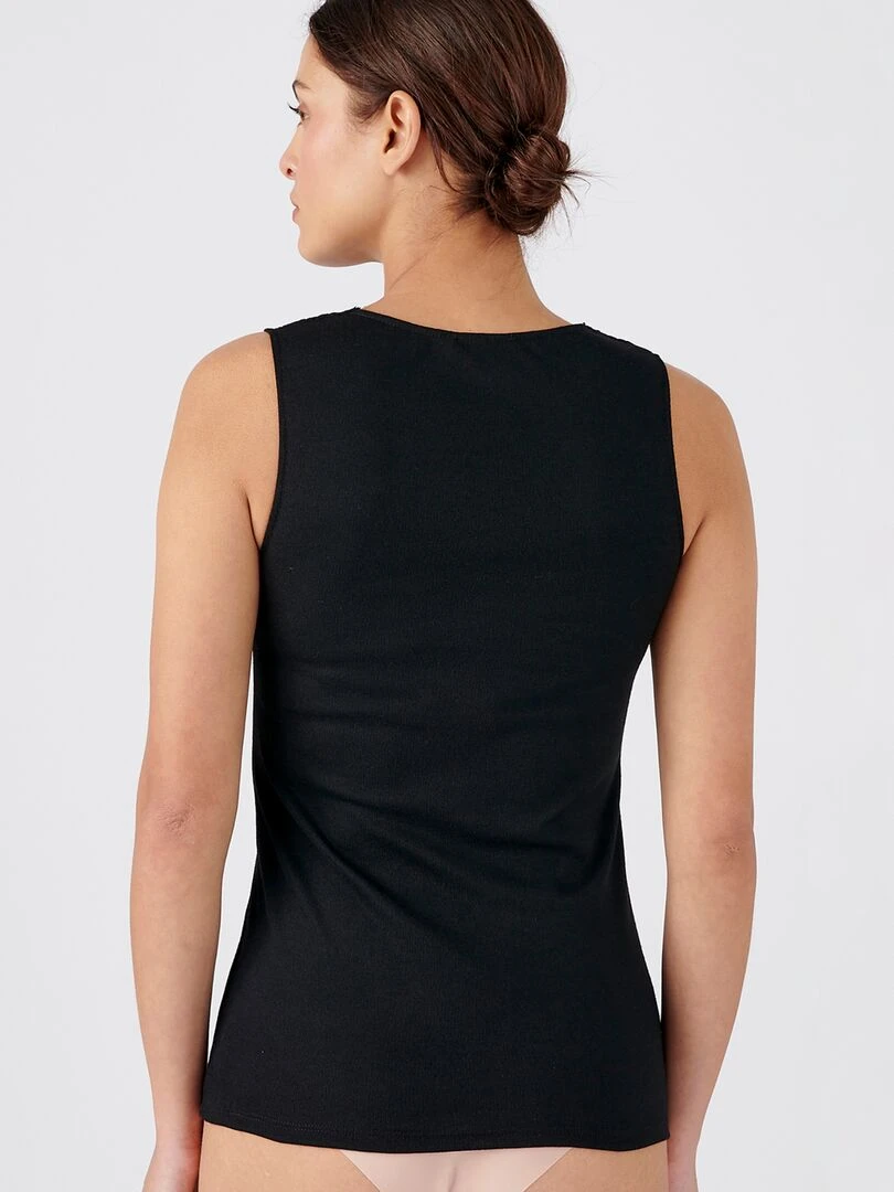 Haut de maillot à volant imprimé vichy Check in   Orange